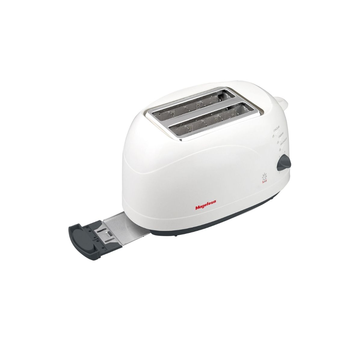 MAGEFESA - Tostador Magefesa Boca Ancha 2 Tostadas Color Blanco