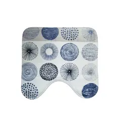 BATHLUX - Alfombra impresion circulos 45x45cm baño