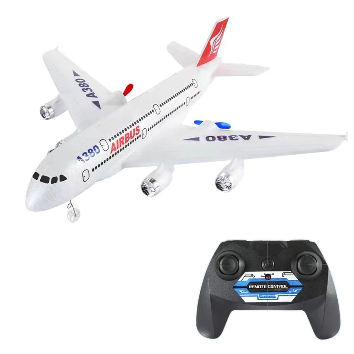 GENERICO - Avión Comercial Control Remoto Planeador Acrobático Juguete