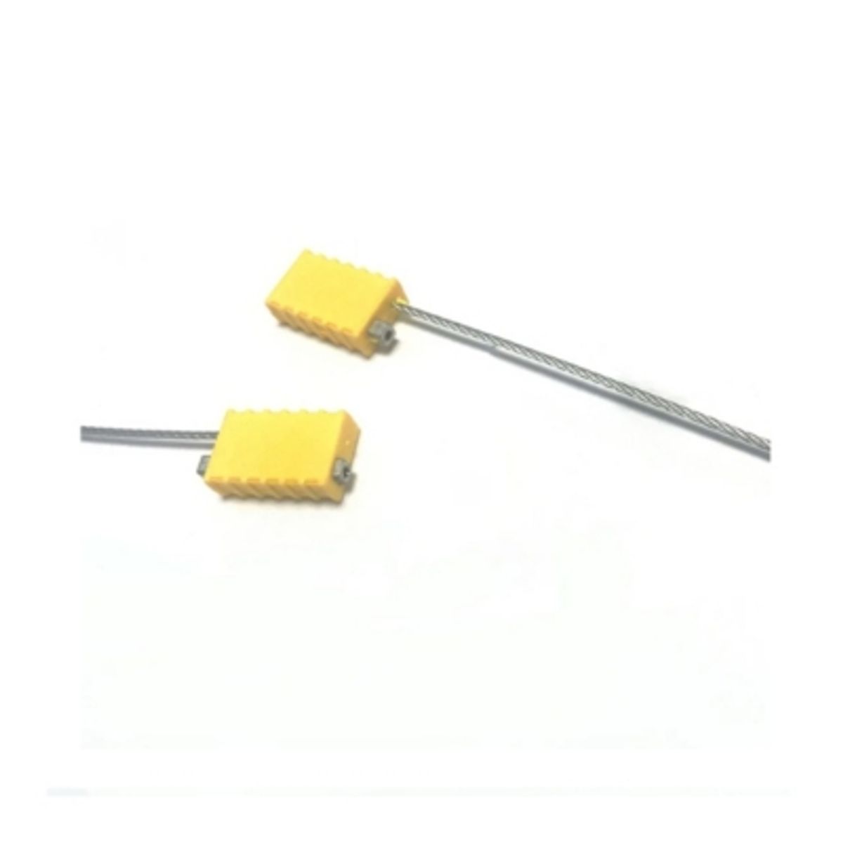 GENERICO - Brida Sello De Seguridad Cable Acerado Con Bloqueo Engranaje