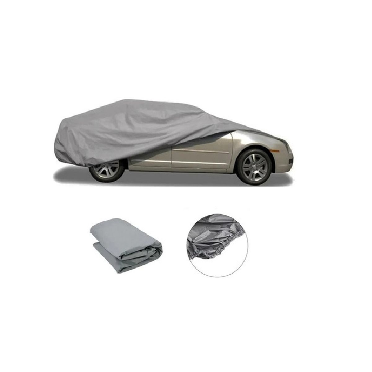 GENERICO - Carpa Funda Para Autos Impermeable Cubre Sol y Agua Talla S