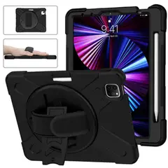 GENERICO - Case Súper Resistente con Soporte de Mano y Correa para iPad Pro 12.9