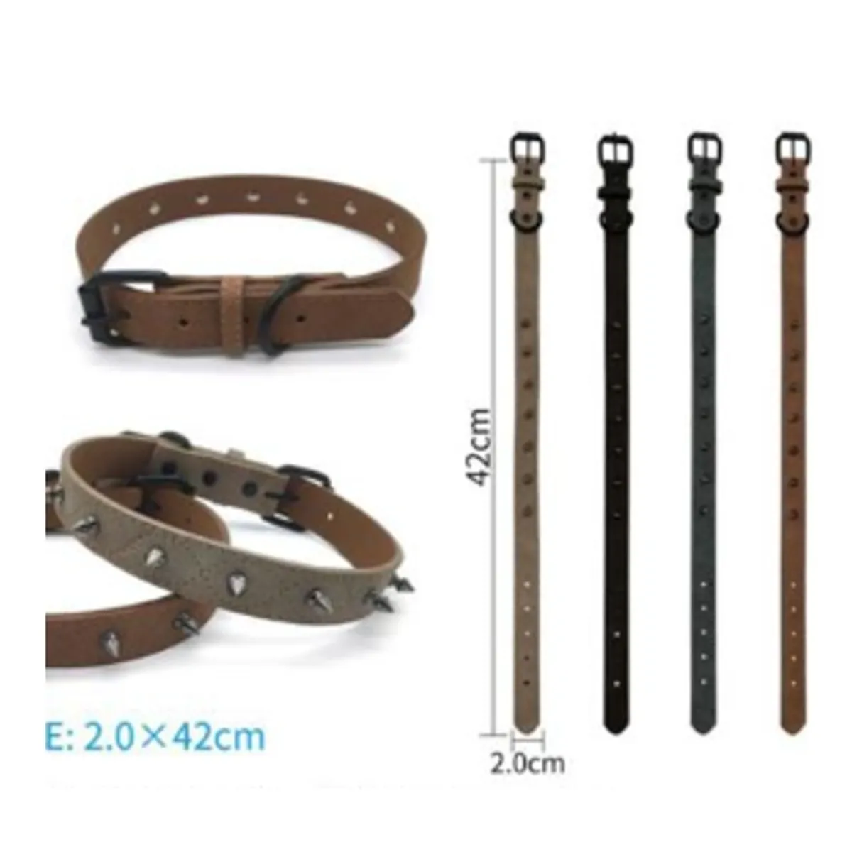 GENERICO - Collar Para Perro Color Negro Con Diseño 42cm