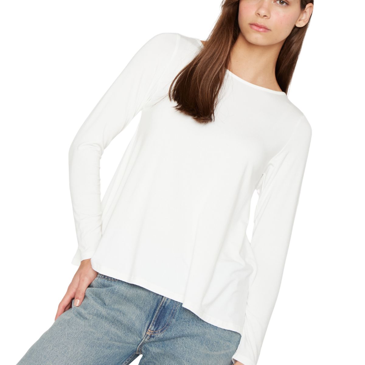 JACINTA TIENDA - Polera Bianca campana III blanca Jacinta Tienda