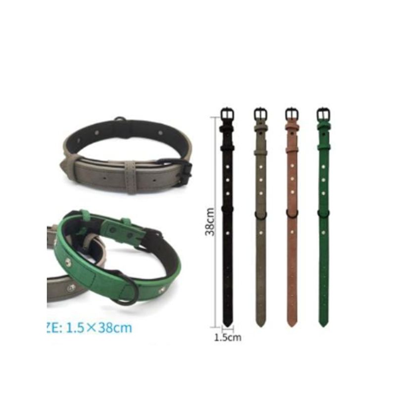 GENERICO - Collar Para Perro Color Verde Con Diseño 38cm