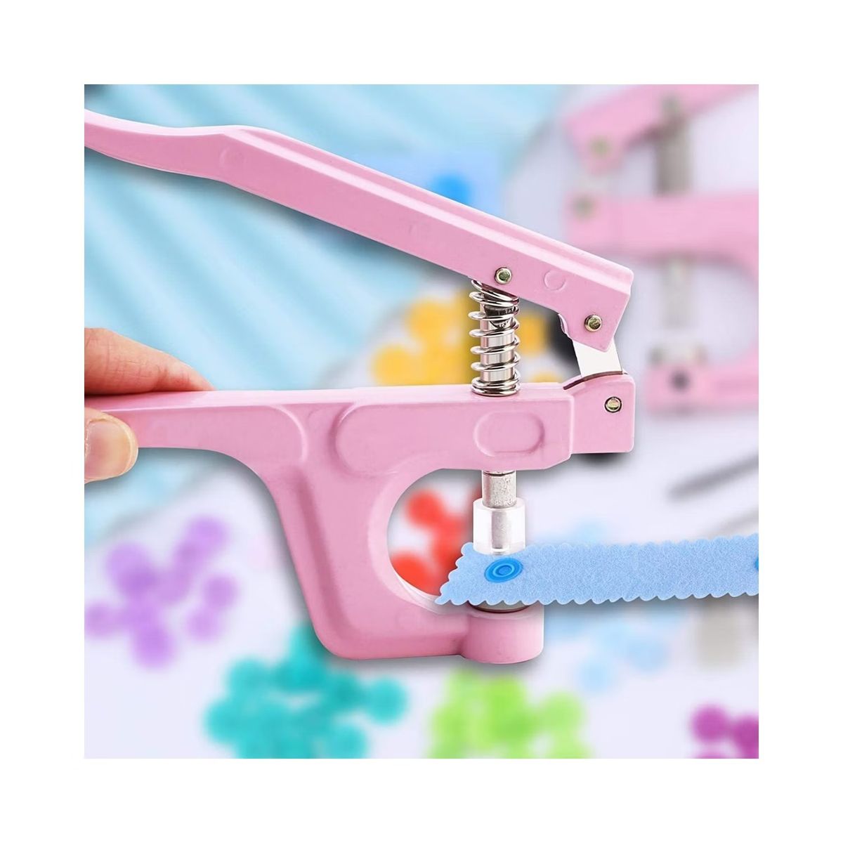 GENERICO - Pinza Remachadora Para Broches Plasticos Snap Mas 270 Broche