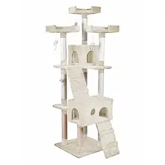 SDFIT - Rascador casa de gato Beige modelo CAT608SA-V
