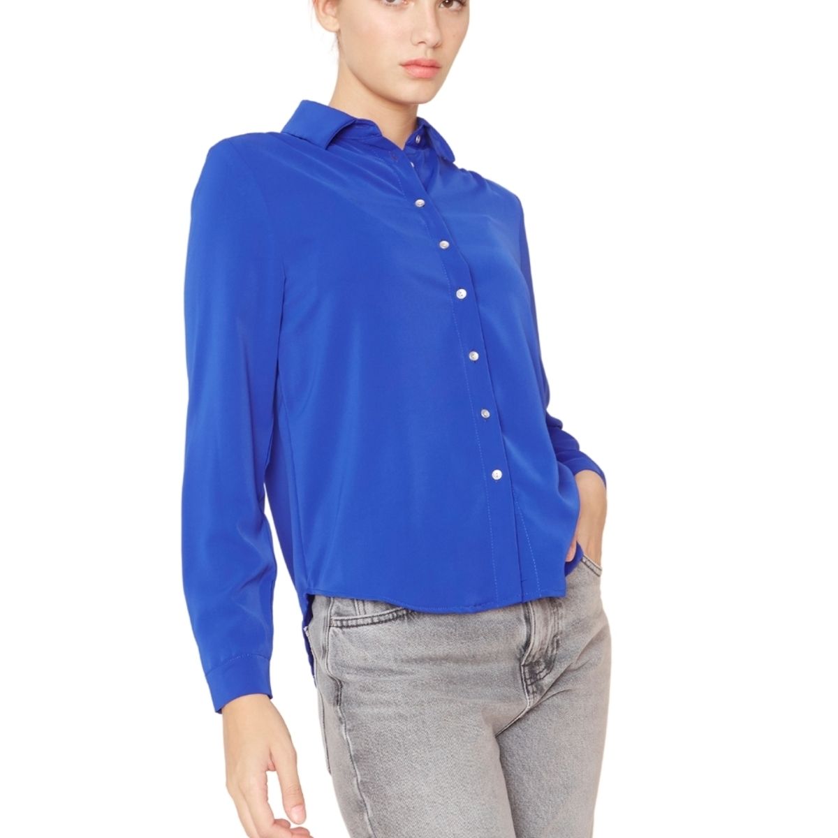 JACINTA TIENDA - Blusa Sara III azul Jacinta Tienda