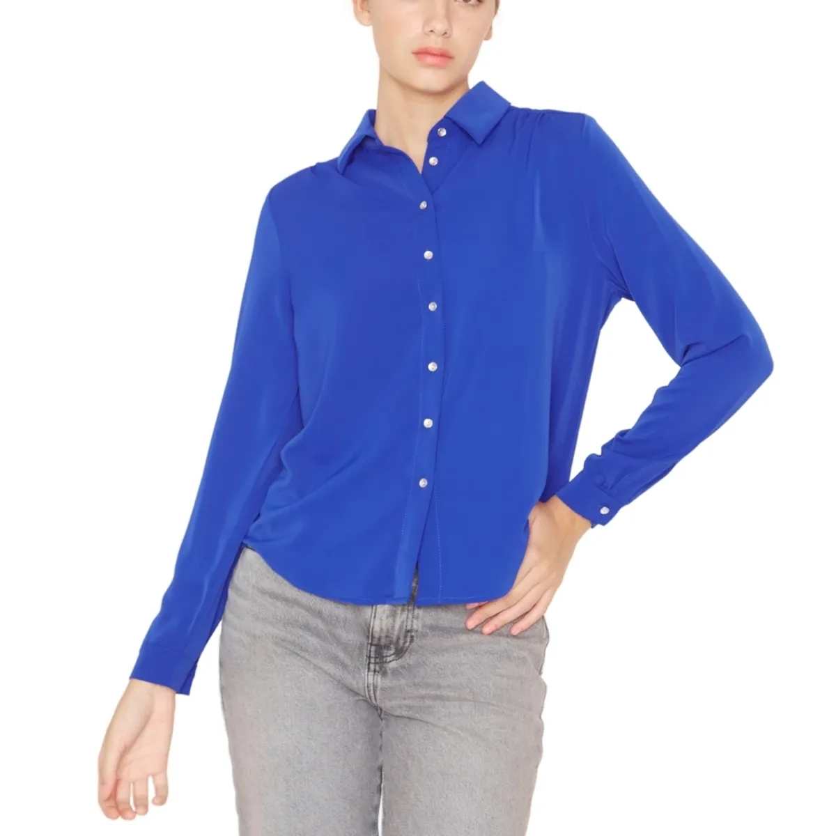 JACINTA TIENDA - Blusa Sara III azul Jacinta Tienda