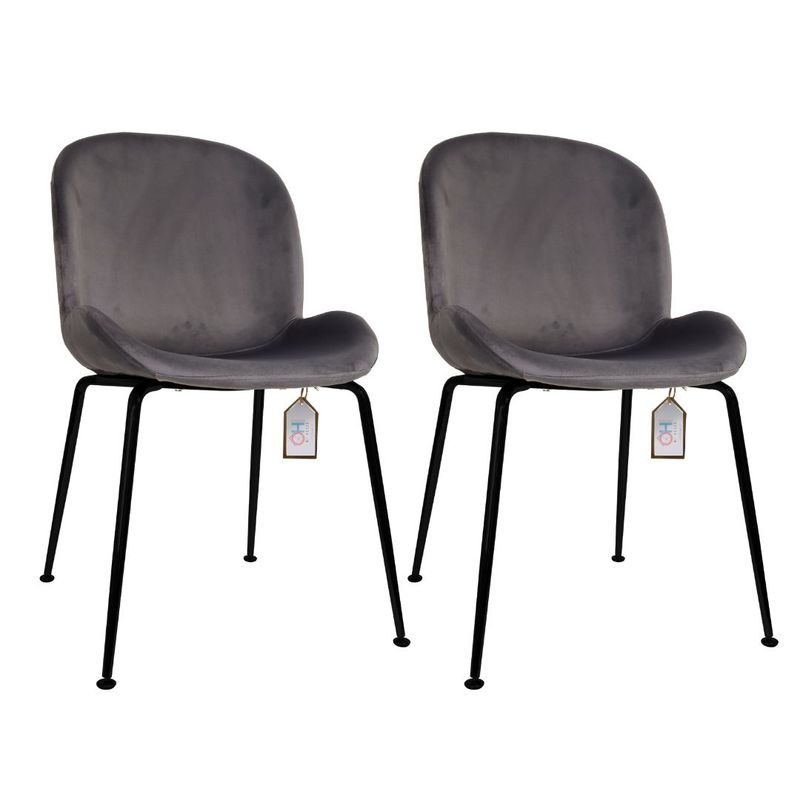 OH MI HOGAR - Pack 2 Sillas Berta PN Gris