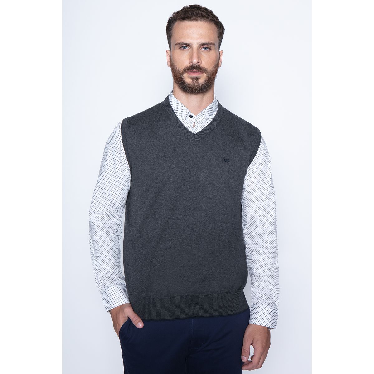 FEROUCH - Sweater Smart Casual W/S Gris Ferouch