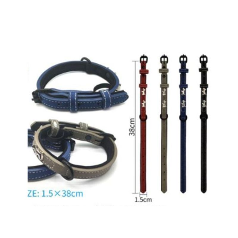 GENERICO - Collar Para Perro Color Azul Con Diseño 38cm