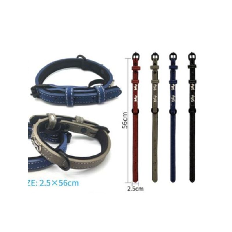 GENERICO - Collar Para Perro Color Azul Con Diseño 56cm