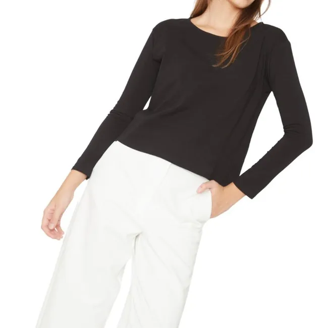 JACINTA TIENDA - Polera Clara II negra Jacinta Tienda