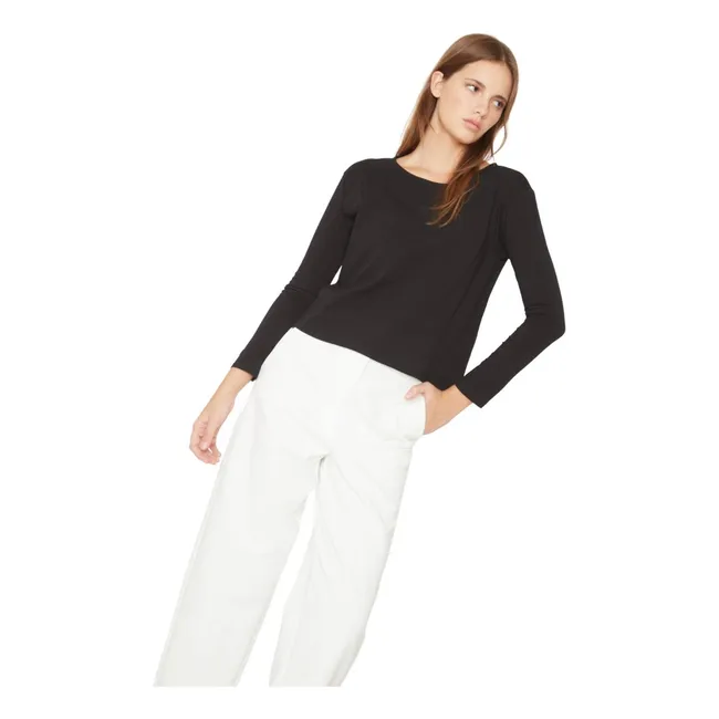 JACINTA TIENDA - Polera Clara II negra Jacinta Tienda