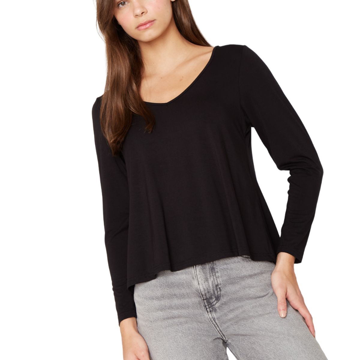 JACINTA TIENDA - Polera Frida III negra Jacinta Tienda