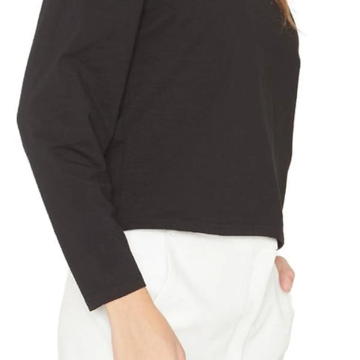 JACINTA TIENDA - Polera Alicia manga larga negra Jacinta Tienda