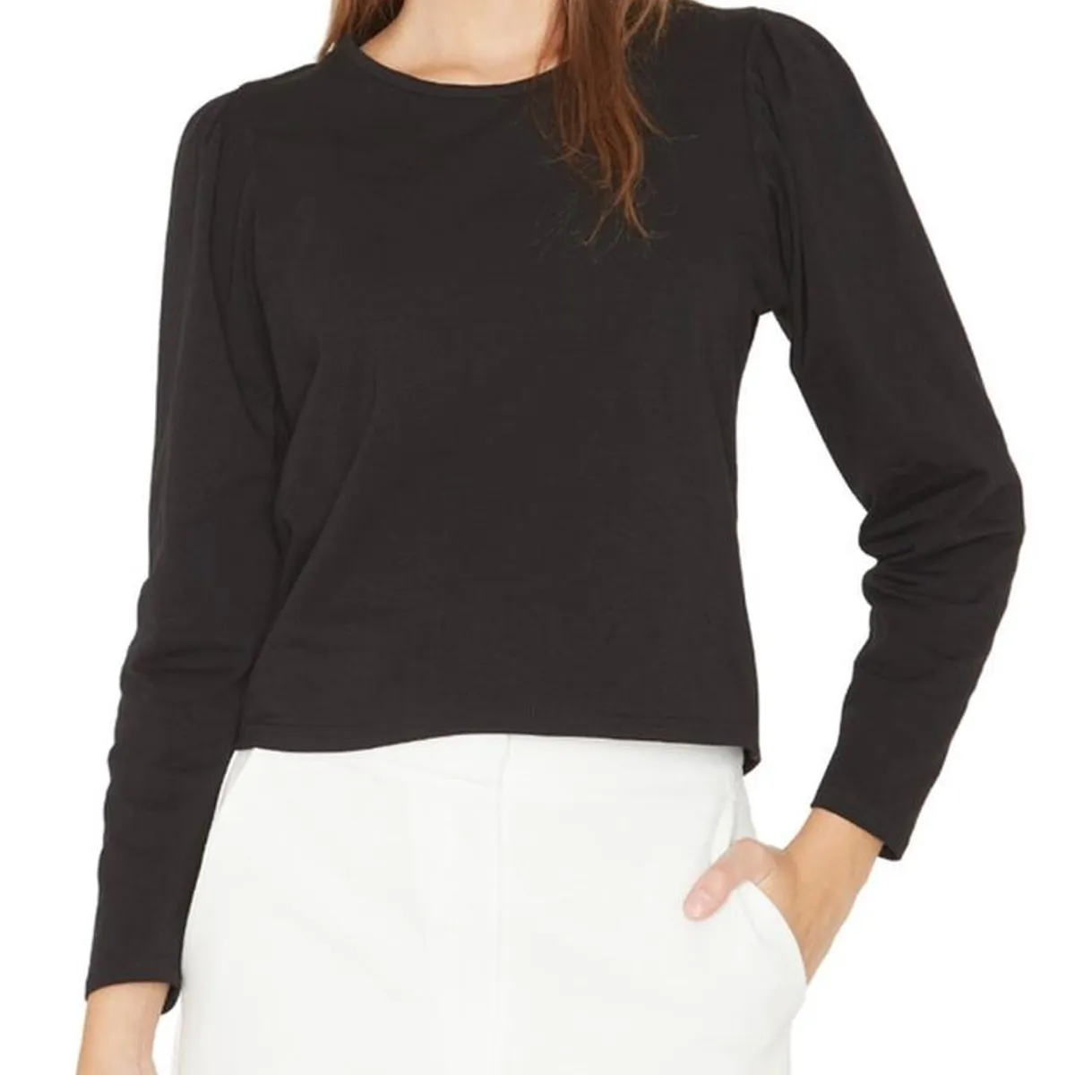 JACINTA TIENDA - Polera Alicia manga larga negra Jacinta Tienda