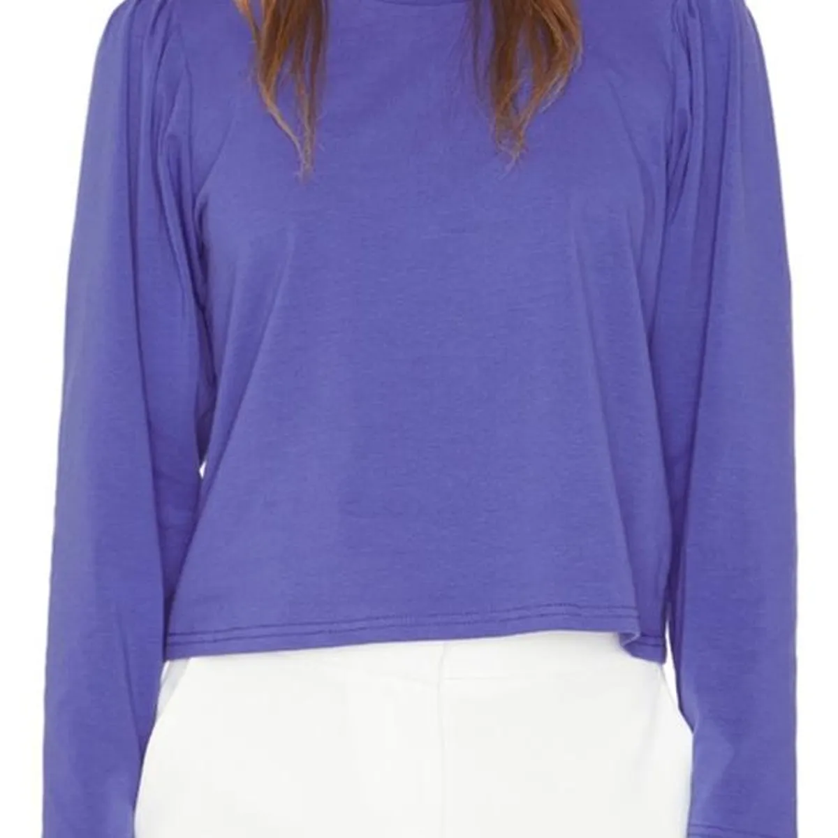 JACINTA TIENDA - Polera Alicia manga larga azul Jacinta Tienda