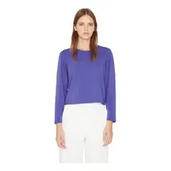 JACINTA TIENDA - Polera Alicia manga larga azul
