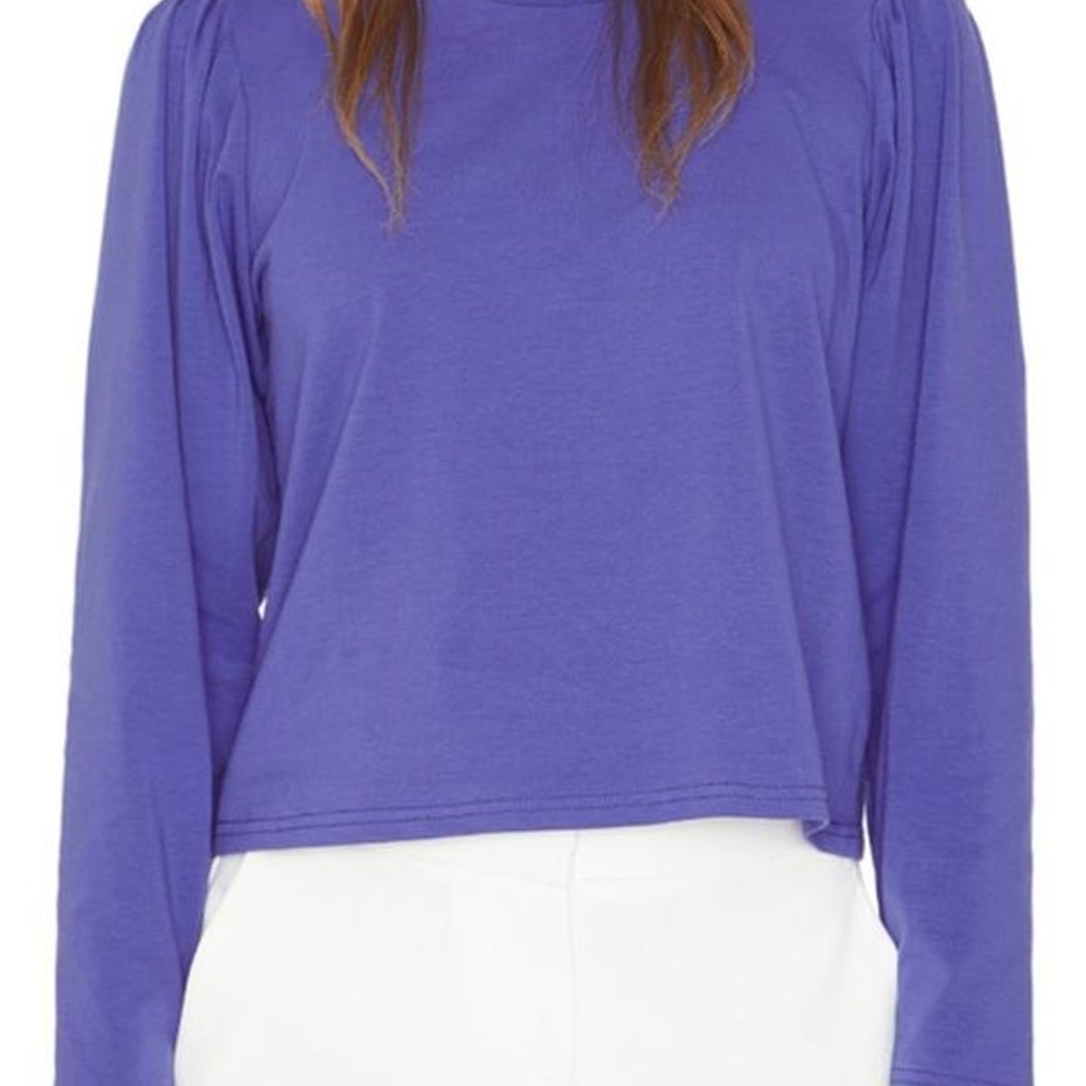 JACINTA TIENDA - Polera Alicia manga larga azul Jacinta Tienda