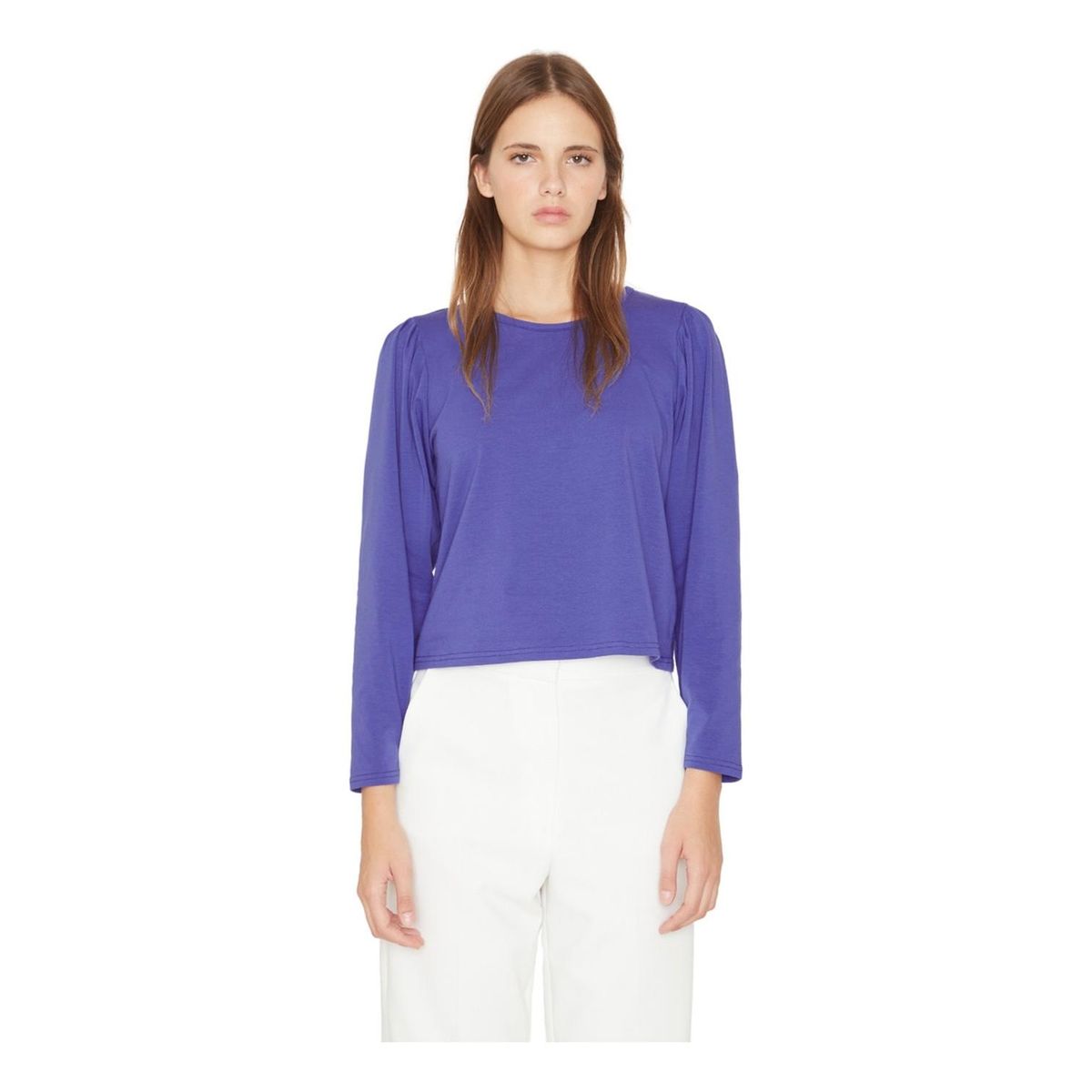 JACINTA TIENDA - Polera Alicia manga larga azul Jacinta Tienda