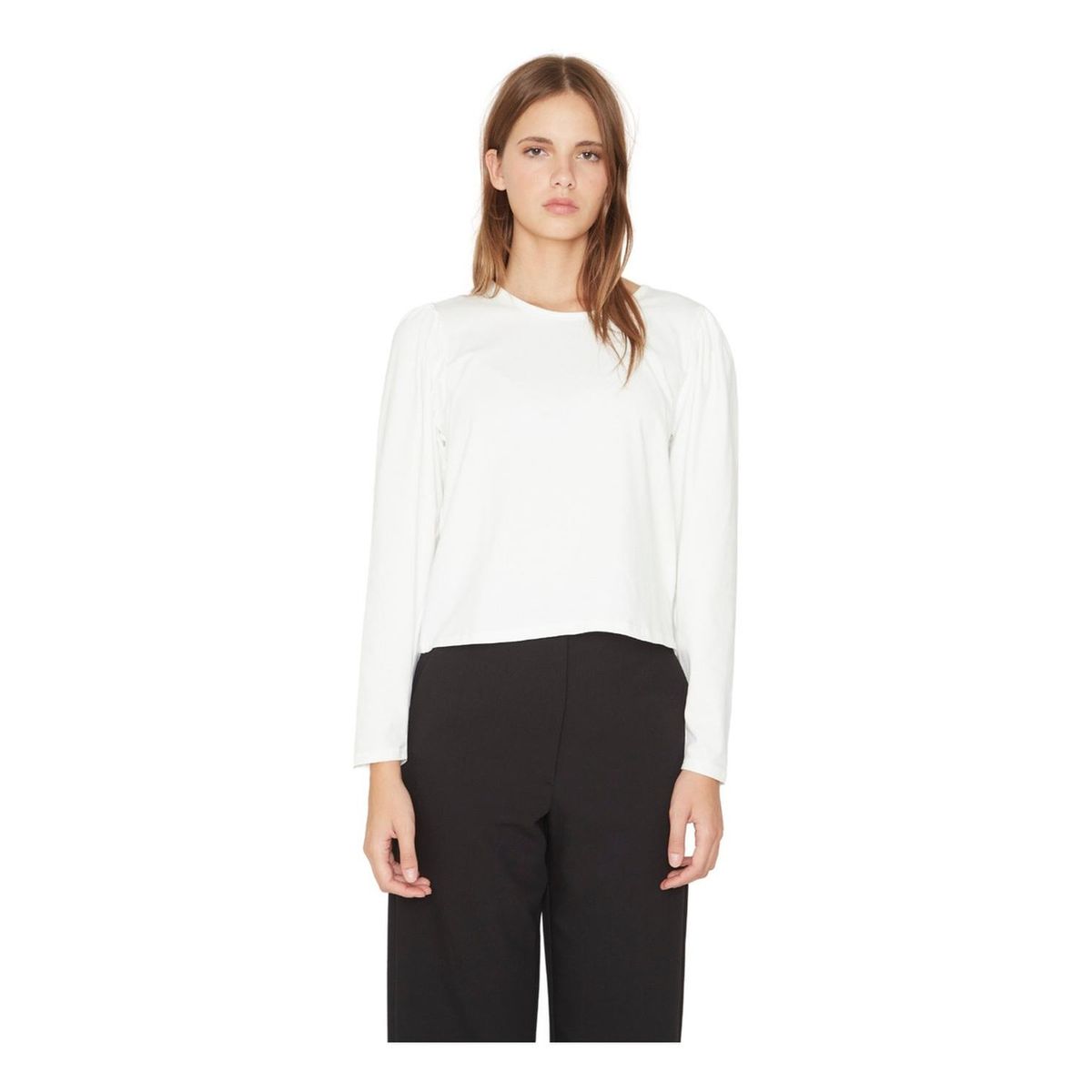 JACINTA TIENDA - Polera Alicia manga larga blanca Jacinta Tienda