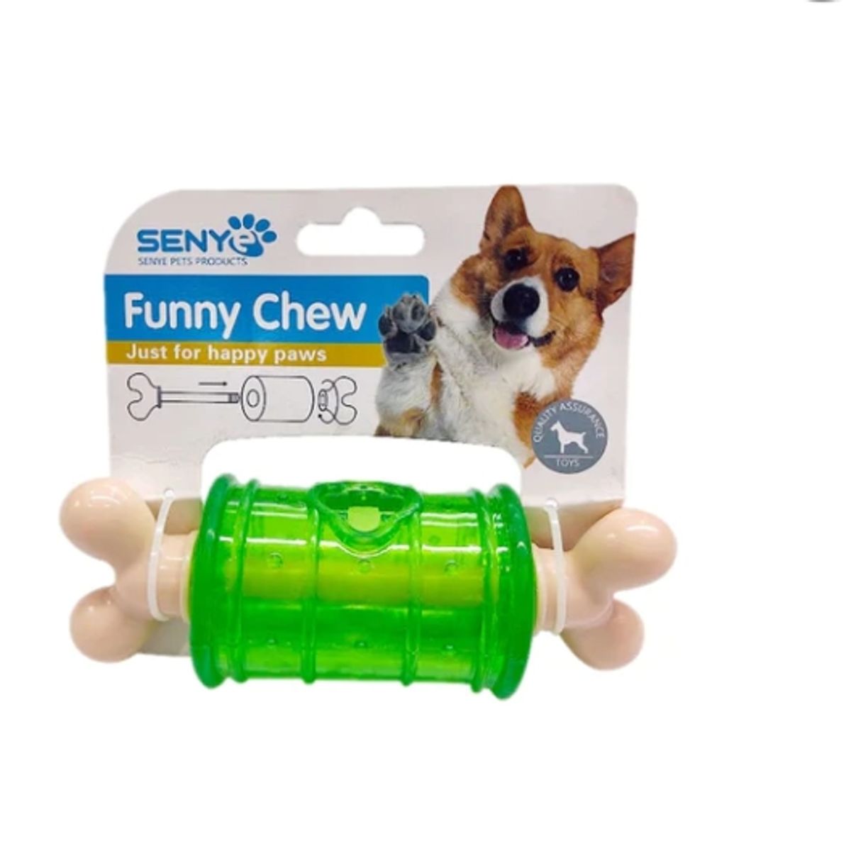 GENERICO - Juguete Para Perro Forma Hueso Mascota Verde