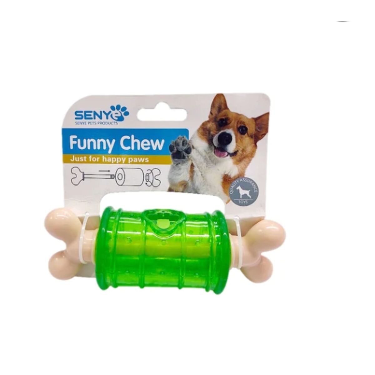 GENERICO - Juguete Para Perro Forma Hueso Mascota Verde