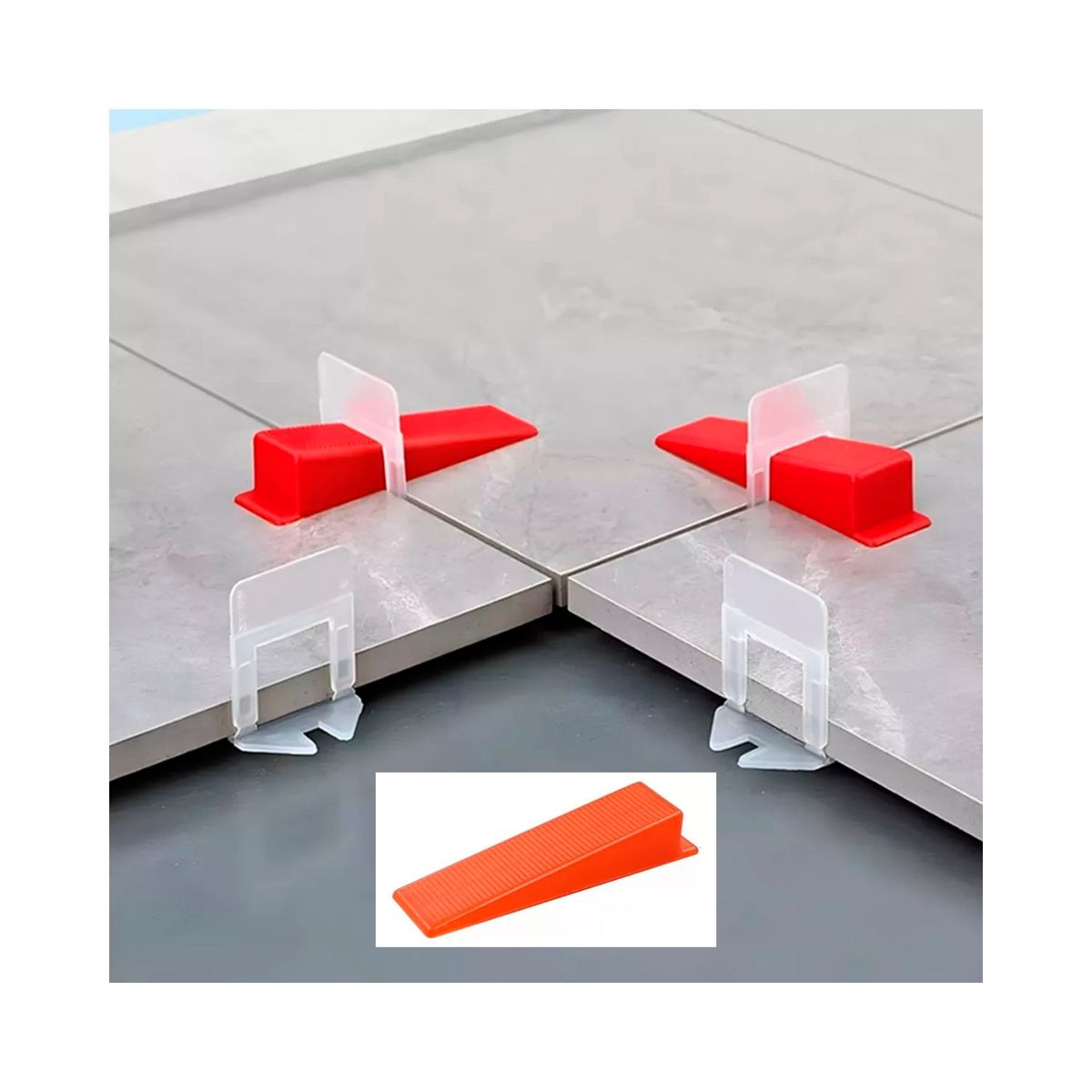 GENERICO - Cuñas Nivelador Para Cerámicas Porcelanato 100 Unds Tmk