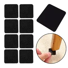 GENERICO - Fieltro adhesivo protector patas muebles cuadrado x 9