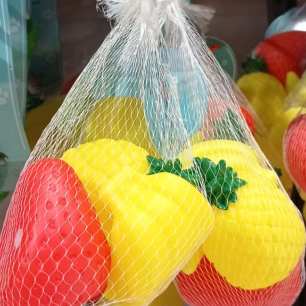 GENERICO - Comida Juguete Didactico Para Mascota Frutas 5 Unidades