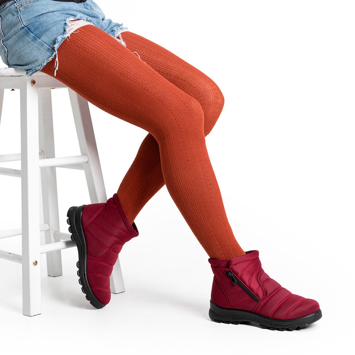 WEIDE - Botin Burdeo Casual Mujer Weide TFA191