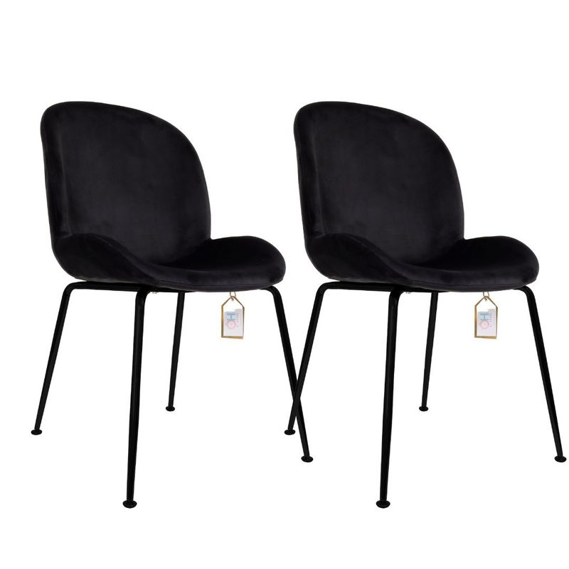 OH MI HOGAR - Pack 2 Sillas Berta PN Negro