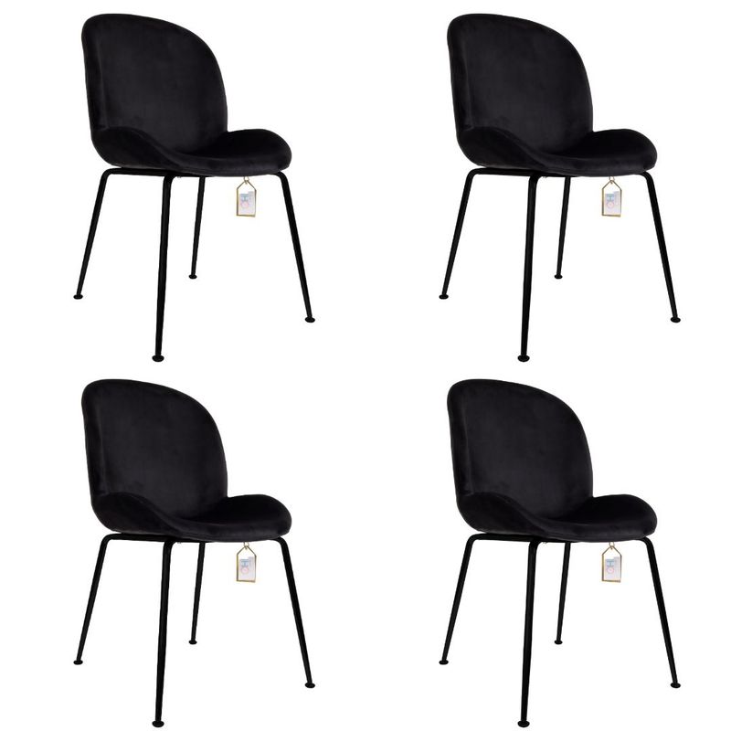 OH MI HOGAR - Pack 4 Sillas Berta PN Negro