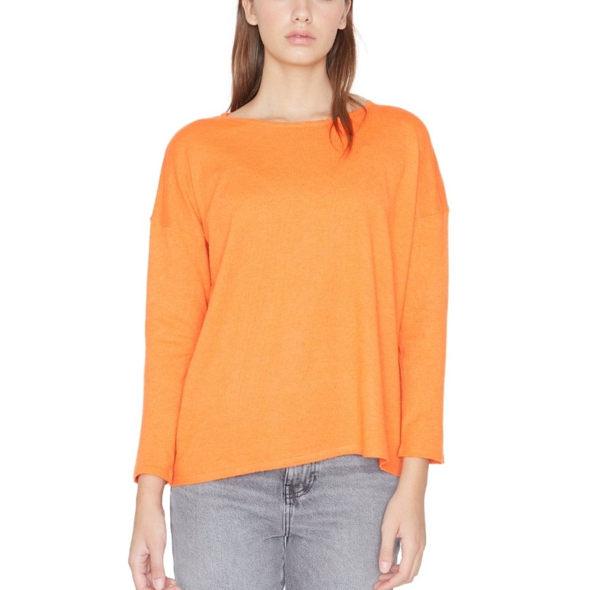 JACINTA TIENDA - Chaleco María largo III naranjo Jacinta Tienda