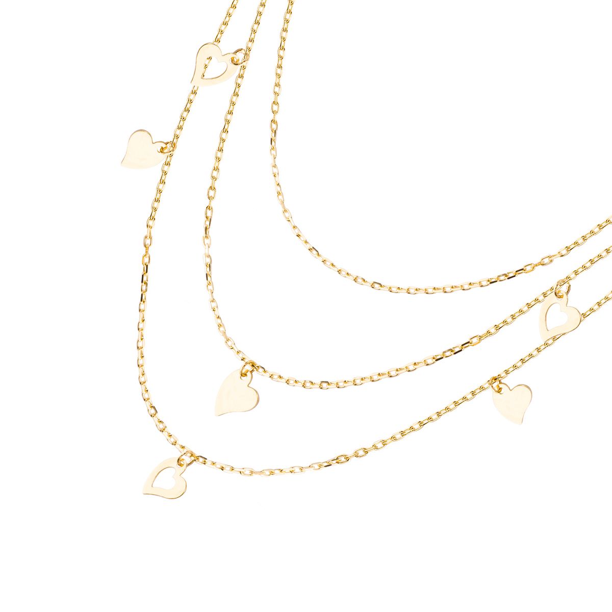 JB JOYAS BARON - Collares de Oro 18kt Modelo Corazón Colgante