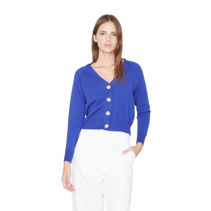 JACINTA TIENDA - Chaleco Pipa azul Jacinta Tienda