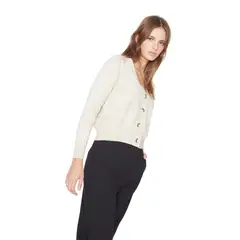 JACINTA TIENDA - Chaleco Pipa crudo