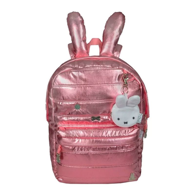 MIFFY - MOCHILA ORIGINAL NIÑA ROSA METALICO MIFFY