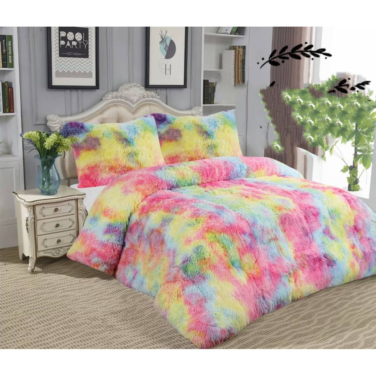 GENERICO - Cubrecama Invierno Polar Chiporro2 Plaza Multicolor 230x250cm Tf