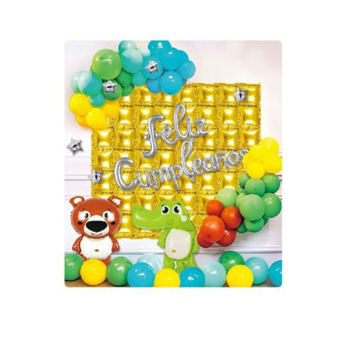 GENERICO - Traje Globos Latex Feliz Cumpleaños Varios Colores