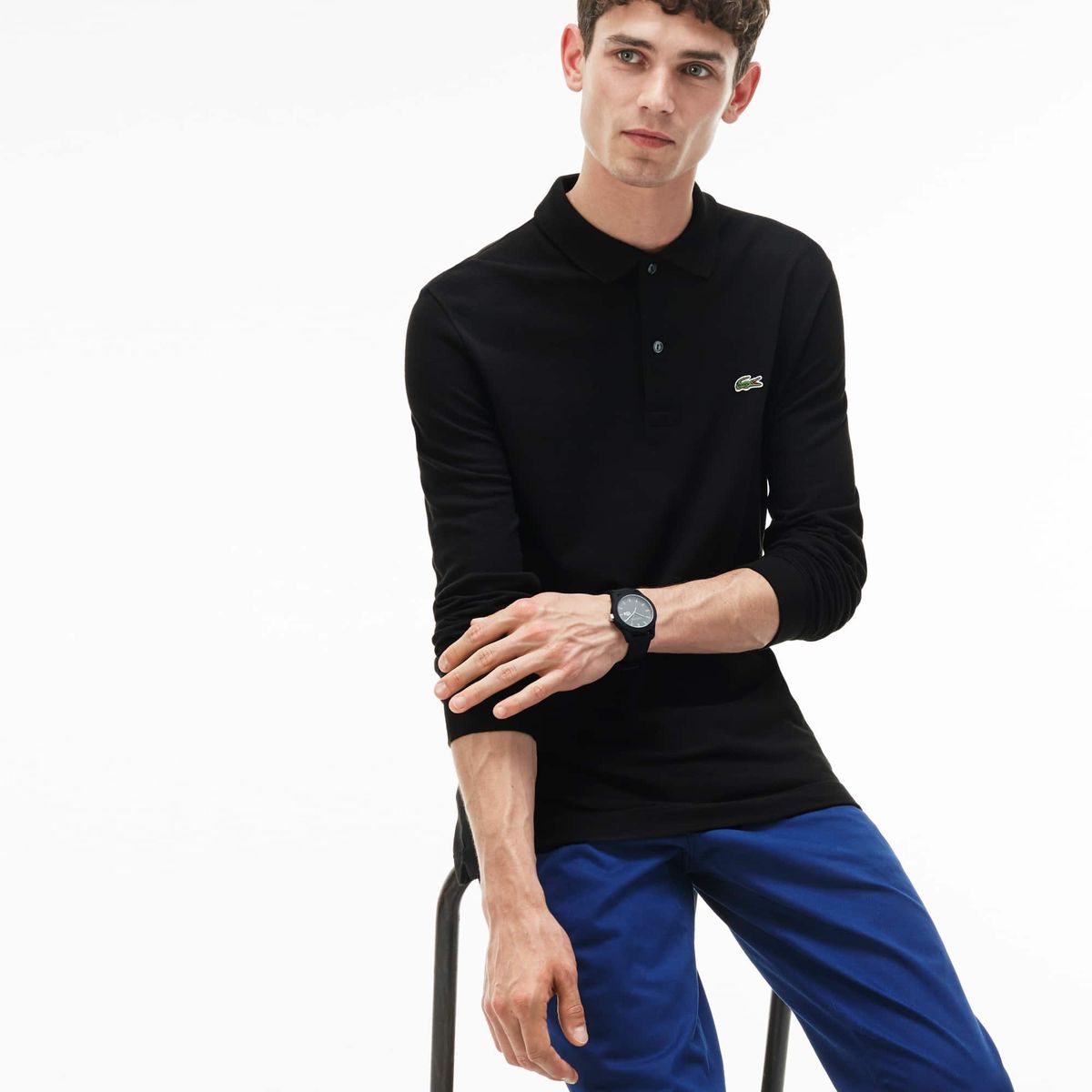 LACOSTE - Polera Polo Lacoste PH4013 Hombre Negro LACOSTE