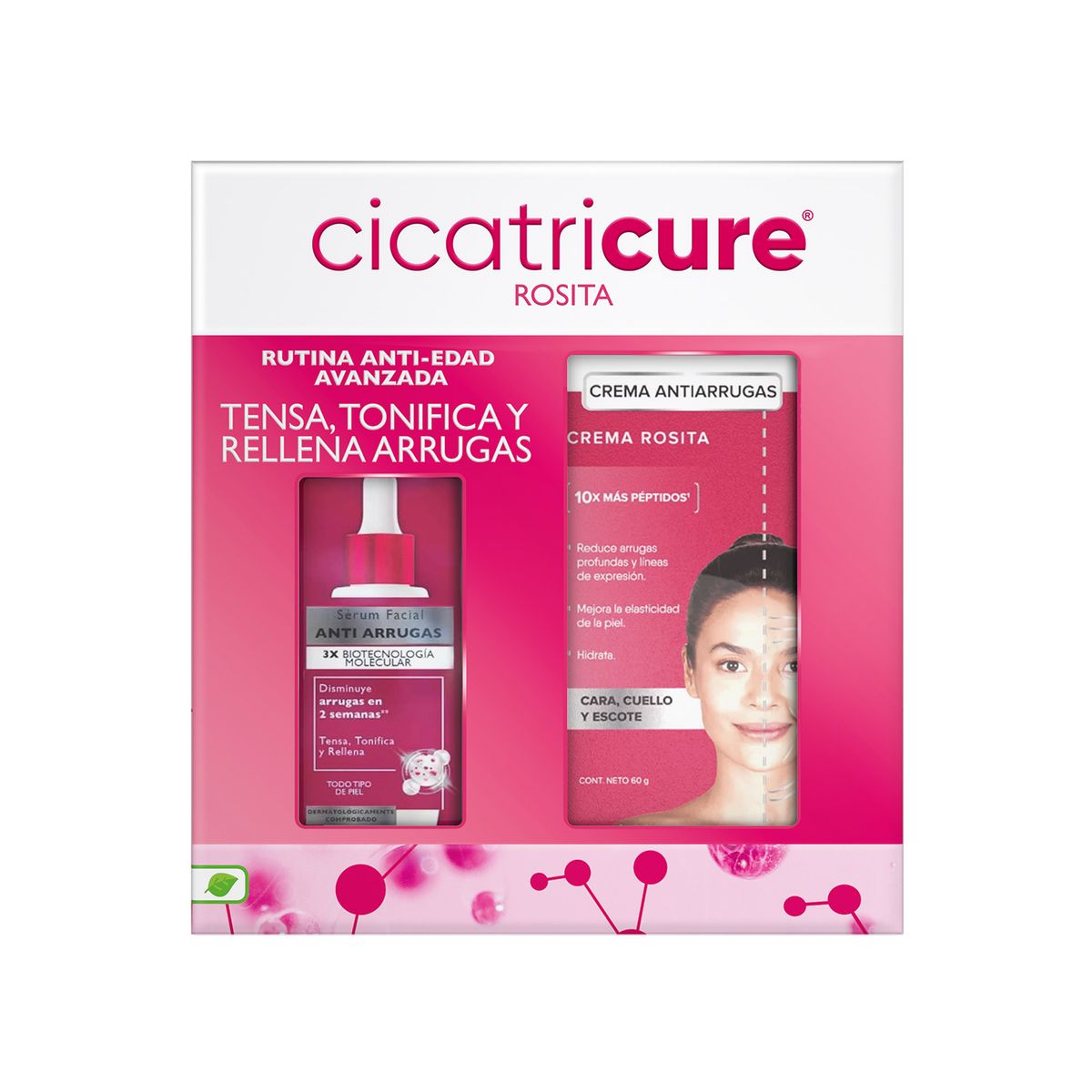 CICATRICURE - Cicatricure Sérum Antiarrugas 30ml + Crema Rosita Antiarrugas 60g