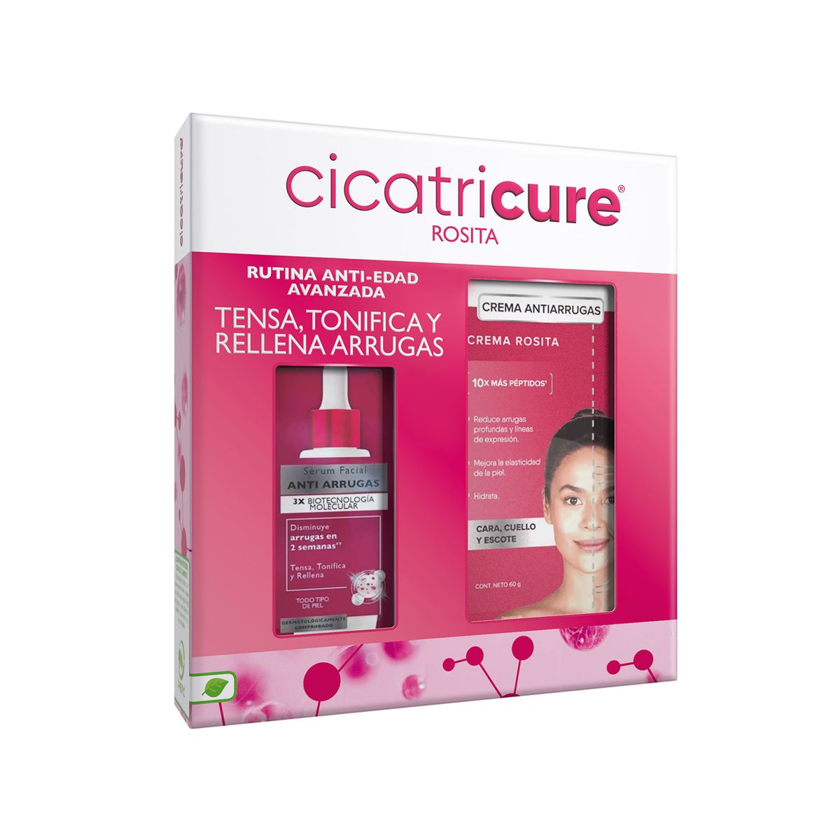CICATRICURE - Cicatricure Sérum Antiarrugas 30ml + Crema Rosita Antiarrugas 60g