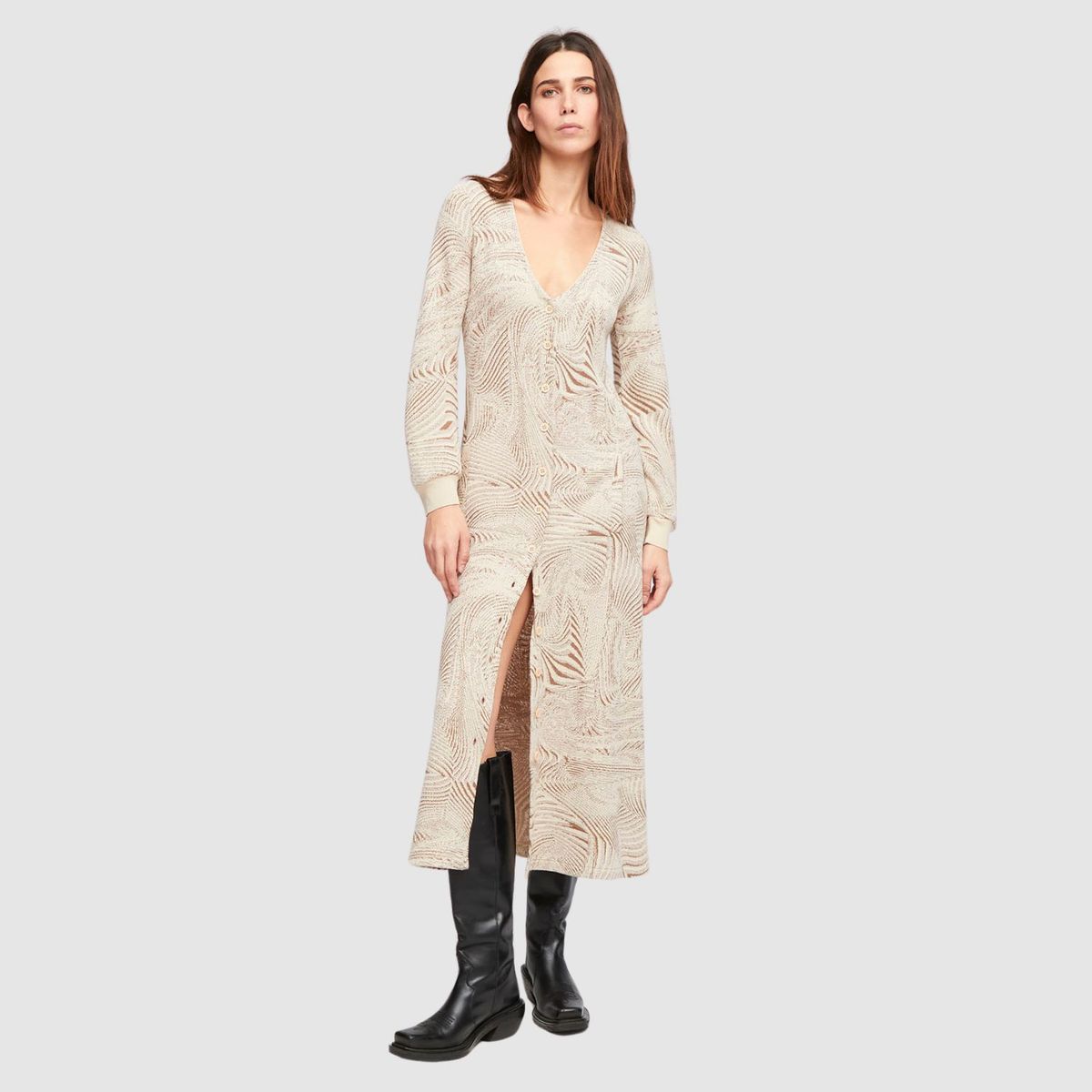 ALDO MARTINS - Vestido Aldo Martins Beige Dax