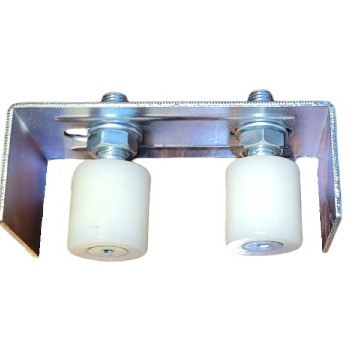 GENERICO - Guía Polín Doble Soporte Ajustable Para Portón Corredizo Nylon 40x44