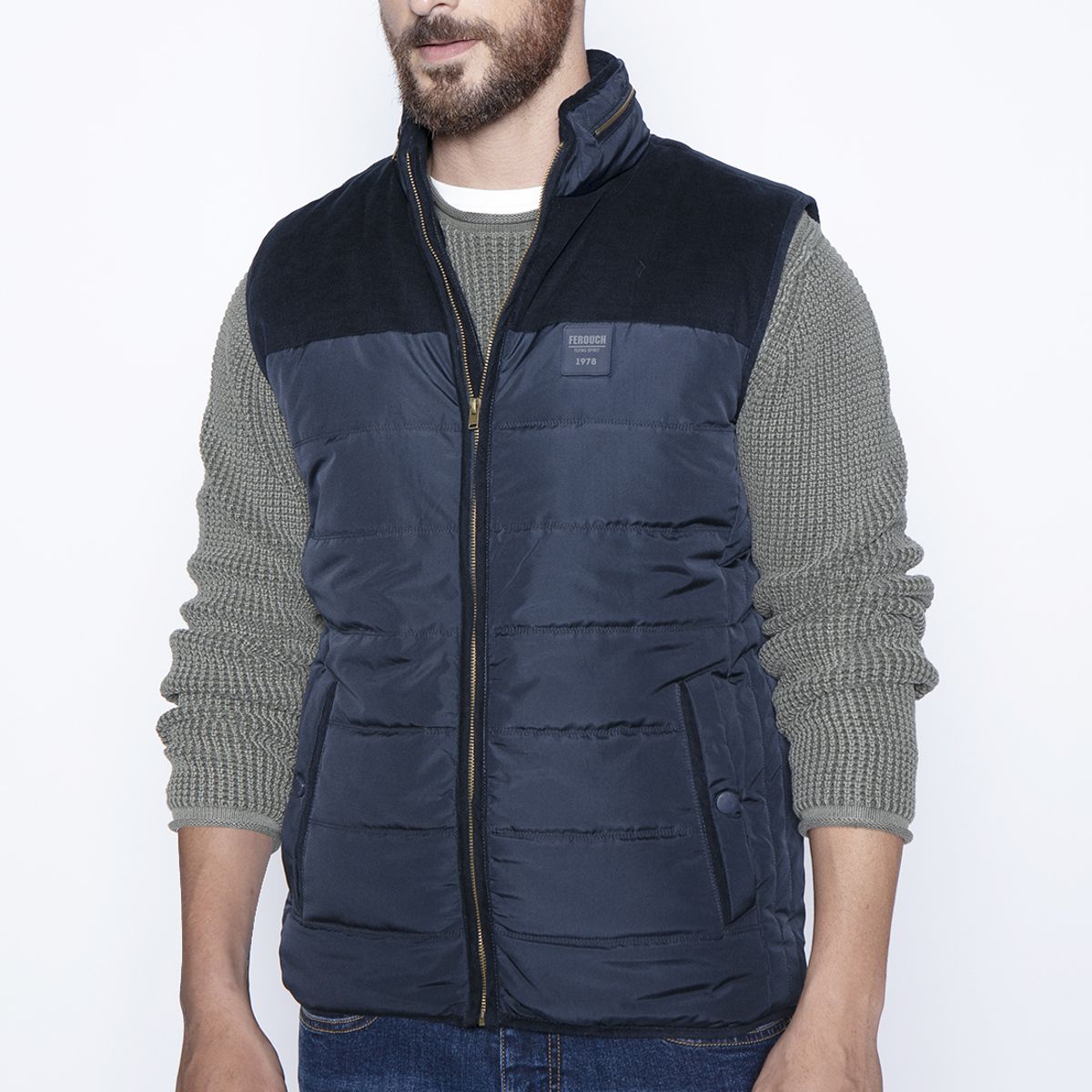FEROUCH - Vest Silver F Azul Ferouch