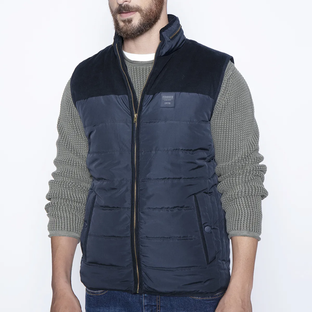 FEROUCH - Vest Silver F Azul Ferouch