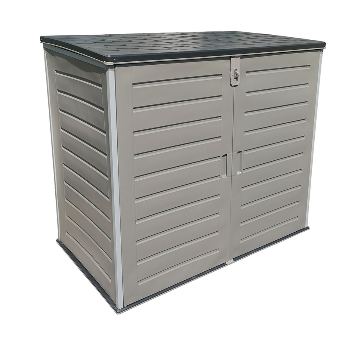 QRUBBER - Bodega Jardín Tipo Baúl Negro 1170 litros QRubber